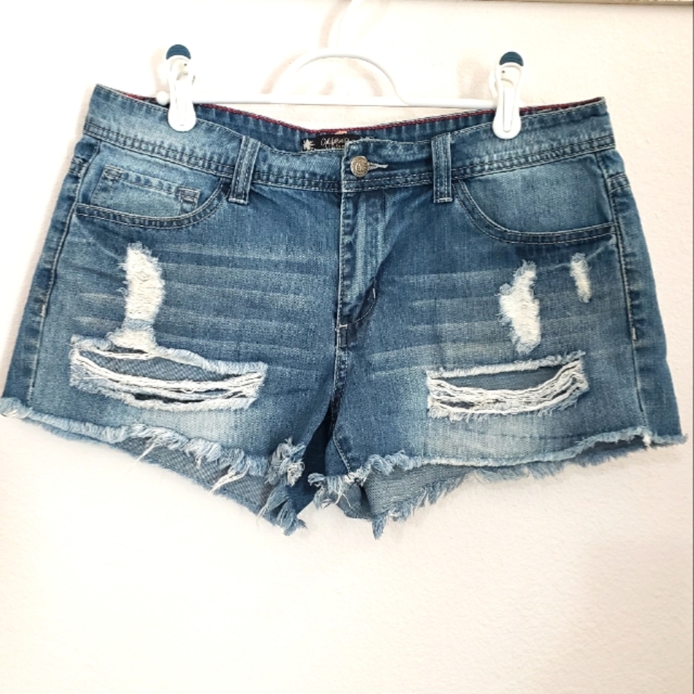 California Vintage distressed shorts